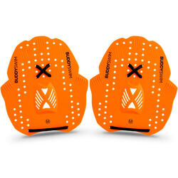 Pagaies de natation pour l'entraînement du haut du corps Buddyswim Orange