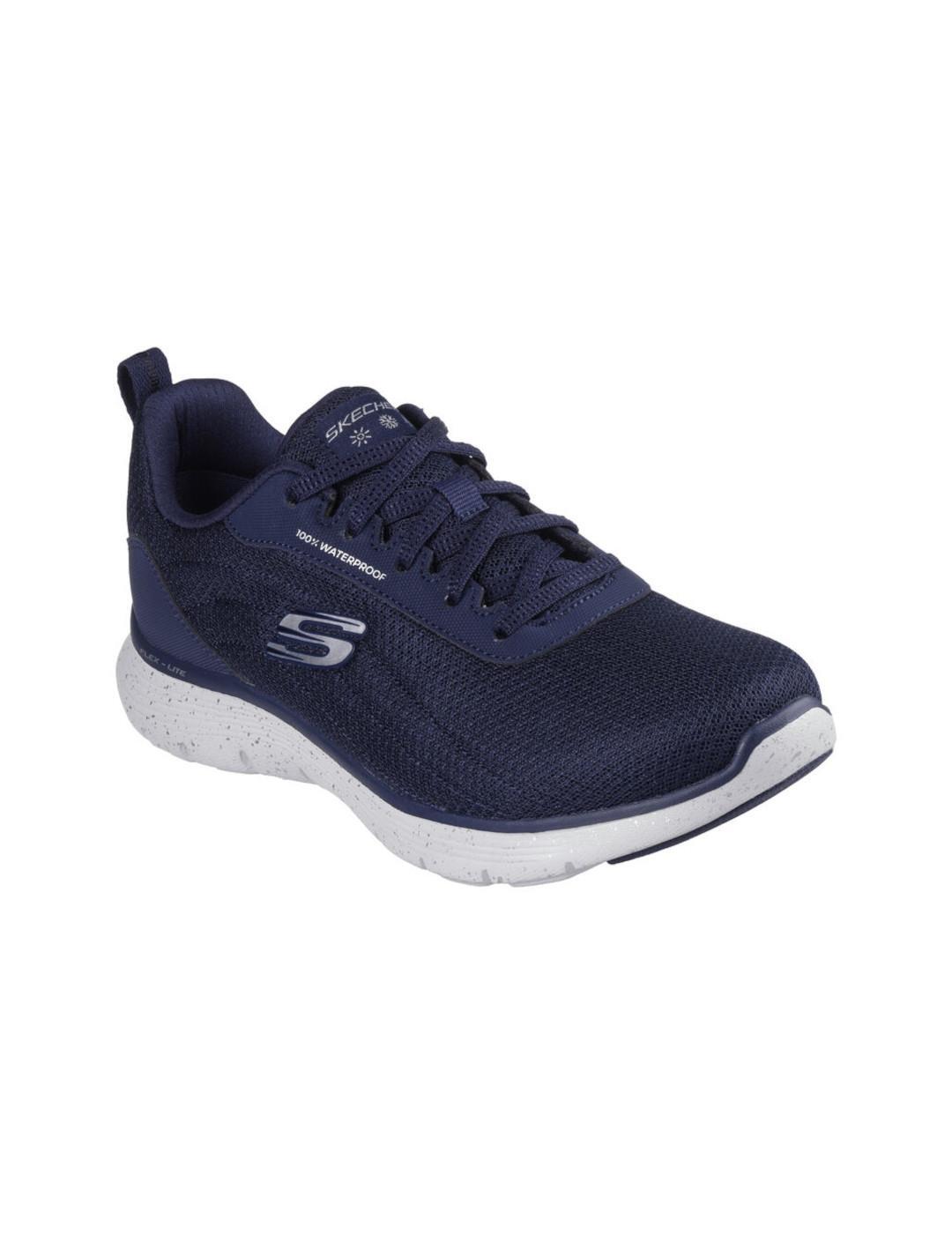Zapatillas para Hombre Skechers Flex appeal 5.0 waterproof Marino 3/5
