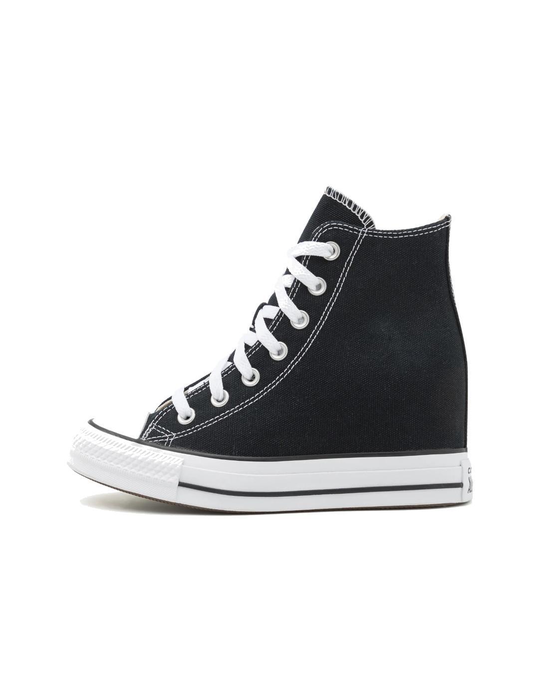 Sapatilhas para Mulher Converse chuck taylor all star wedge platform Preto. 2/7
