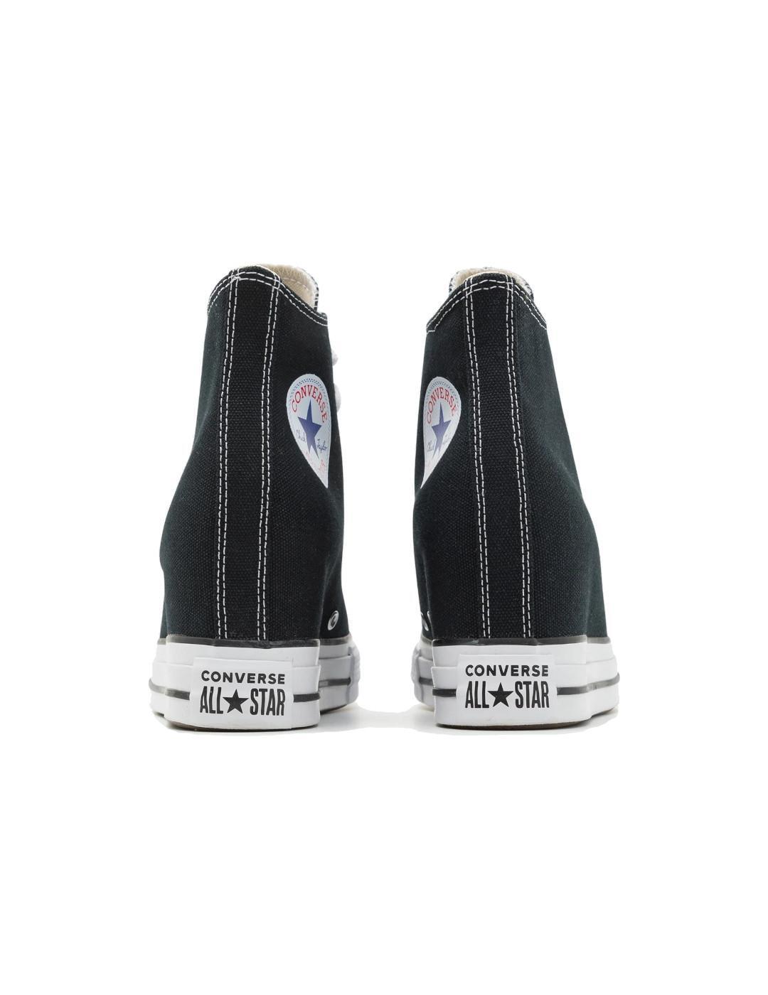 Sapatilhas para Mulher Converse chuck taylor all star wedge platform Preto. 4/7