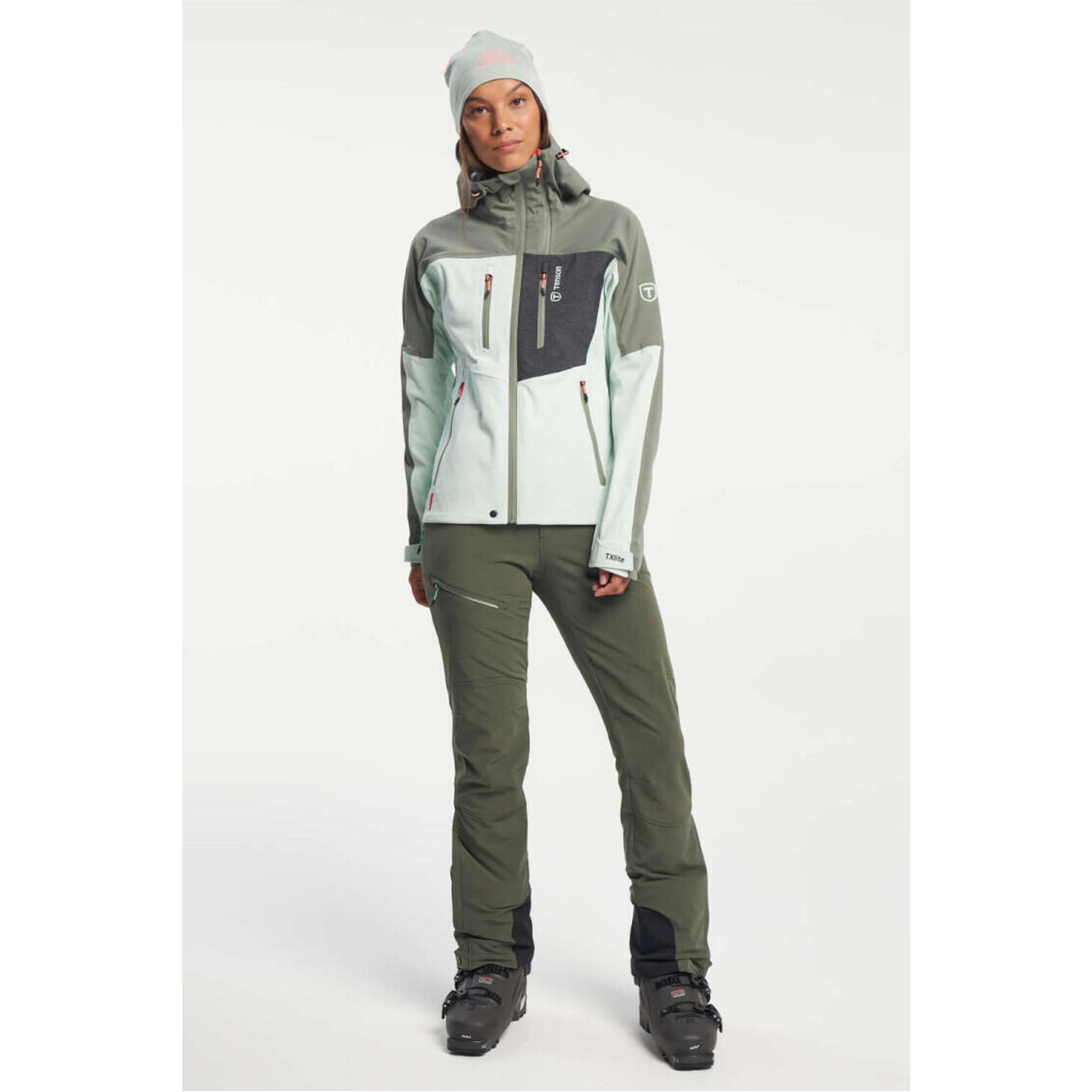 Dámská skialpová bunda TENSON Touring Softshell W světle zelená