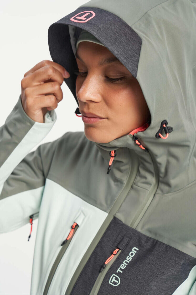 Dámská skialpová bunda TENSON Touring Softshell W světle zelená 6/7