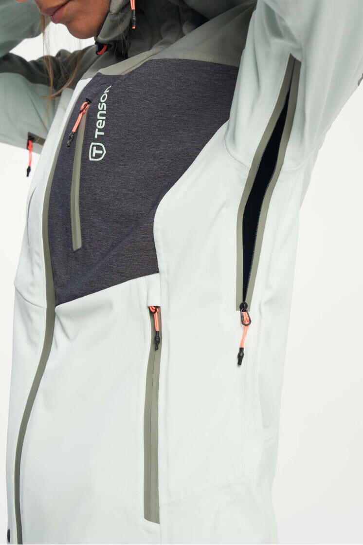 Dámská skialpová bunda TENSON Touring Softshell W světle zelená 5/7