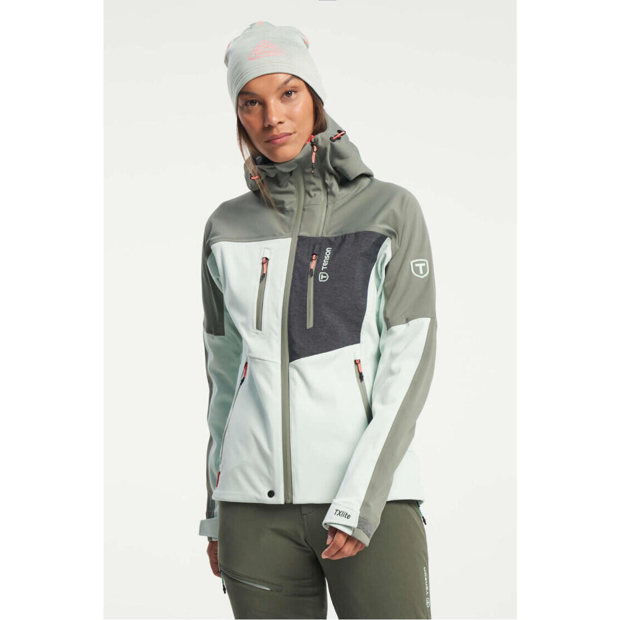 Dámská skialpová bunda TENSON Touring Softshell W světle zelená
