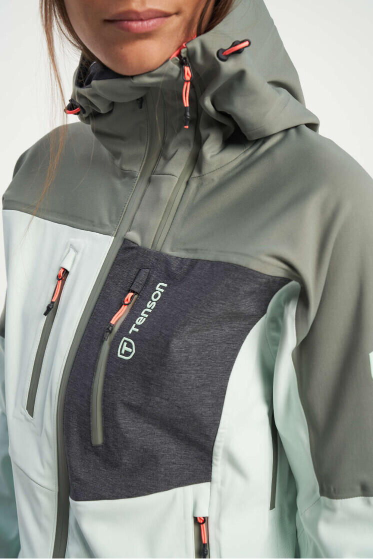 Dámská skialpová bunda TENSON Touring Softshell W světle zelená 4/7