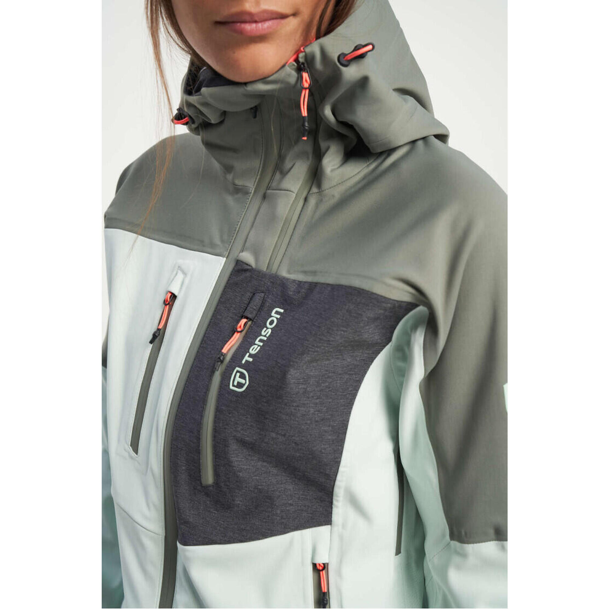 Dámská skialpová bunda TENSON Touring Softshell W světle zelená