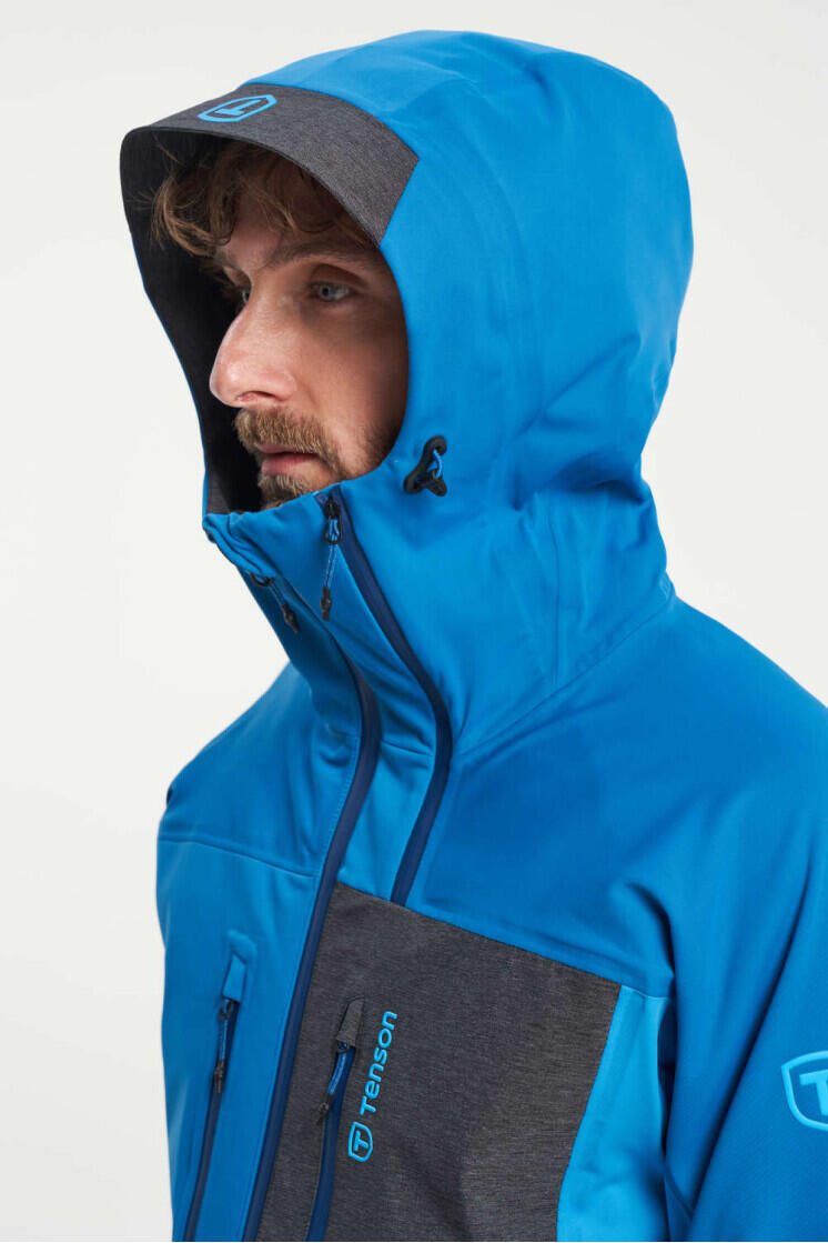 Pánská skialpová bunda TENSON Touring Softshell M tyrkysová 5/6
