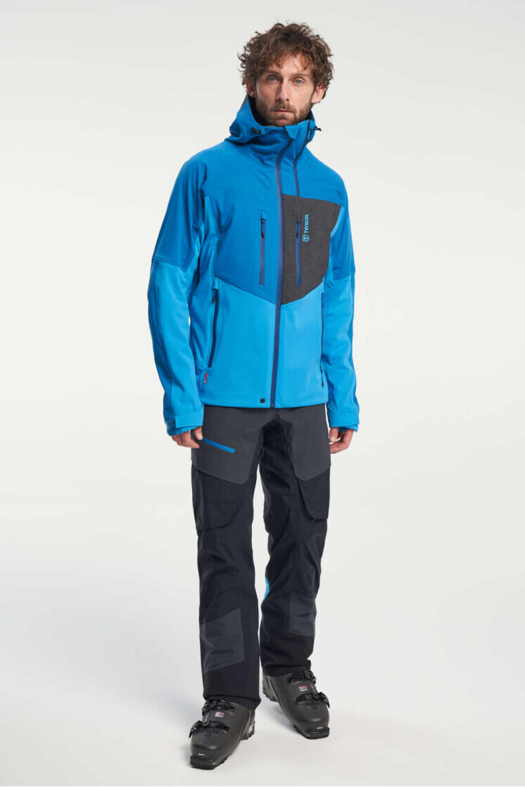 Pánská skialpová bunda TENSON Touring Softshell M tyrkysová 6/6