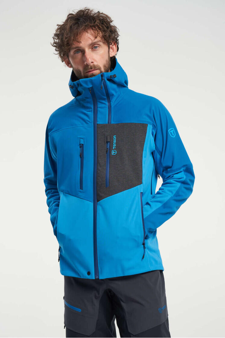 TENSON Pánská skialpová bunda Touring Softshell M tyrkysová