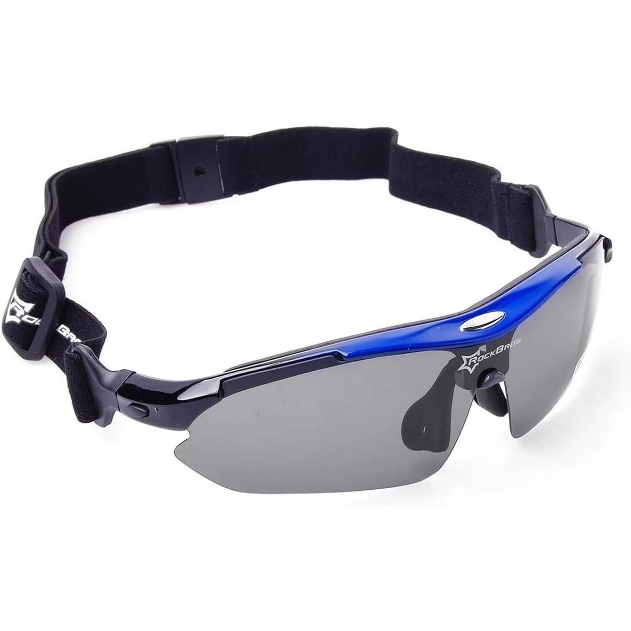 Óculos de ciclismo polarizados Rockbros 10007 - Preto e azul 3/7