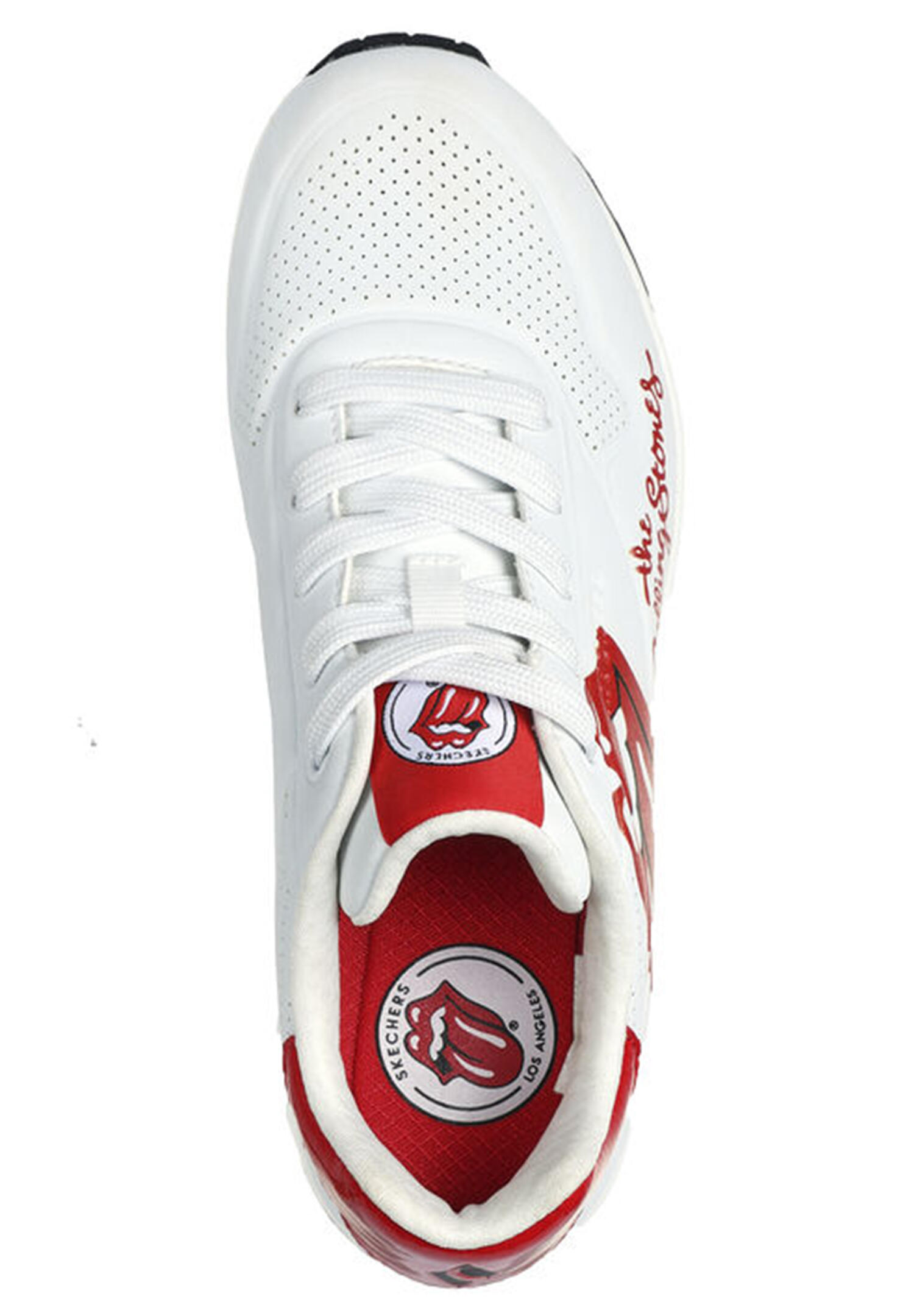 Skechers Herren Uno ROLLING STONES SINGLE! Sneaker 183102 Weiß 7/7