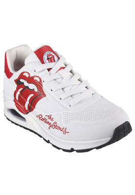 Skechers Herren Uno ROLLING STONES SINGLE! Sneaker 183102 Weiß