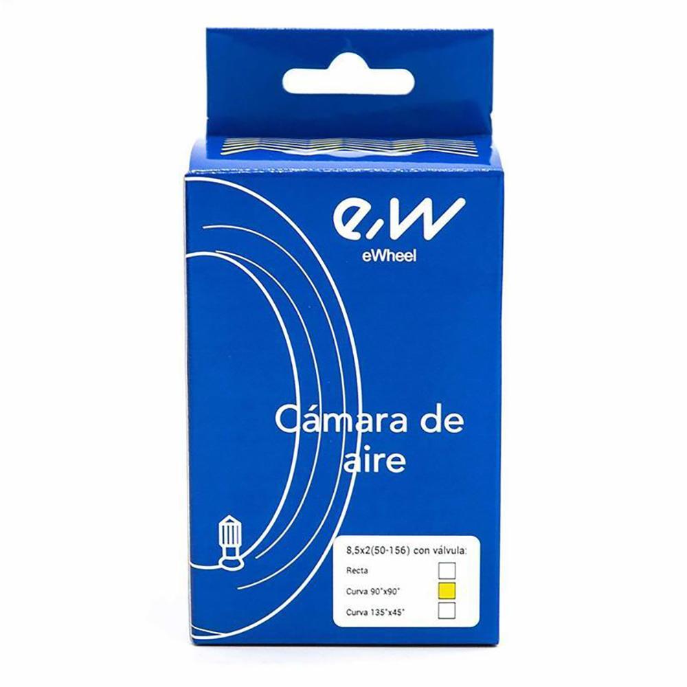 Cámara de Aire para Patinete Eléctrico Ewheel Negra Válvula Curva Medida 8'5"x2" 5/7