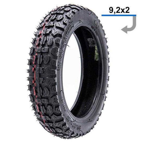 Neumático multitaco para patinete eléctrico Ewheel Negro 9'2x2-6'1" para Xiaomi