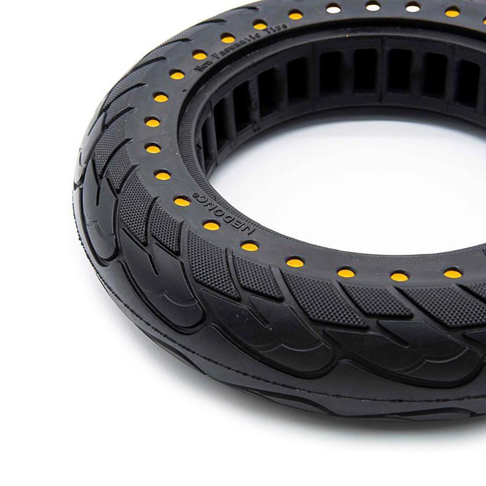 Rueda Maciza Ultraligera para Patinete Eléctrico Ewheel Punto Amarillo 10x2,125" 4/4