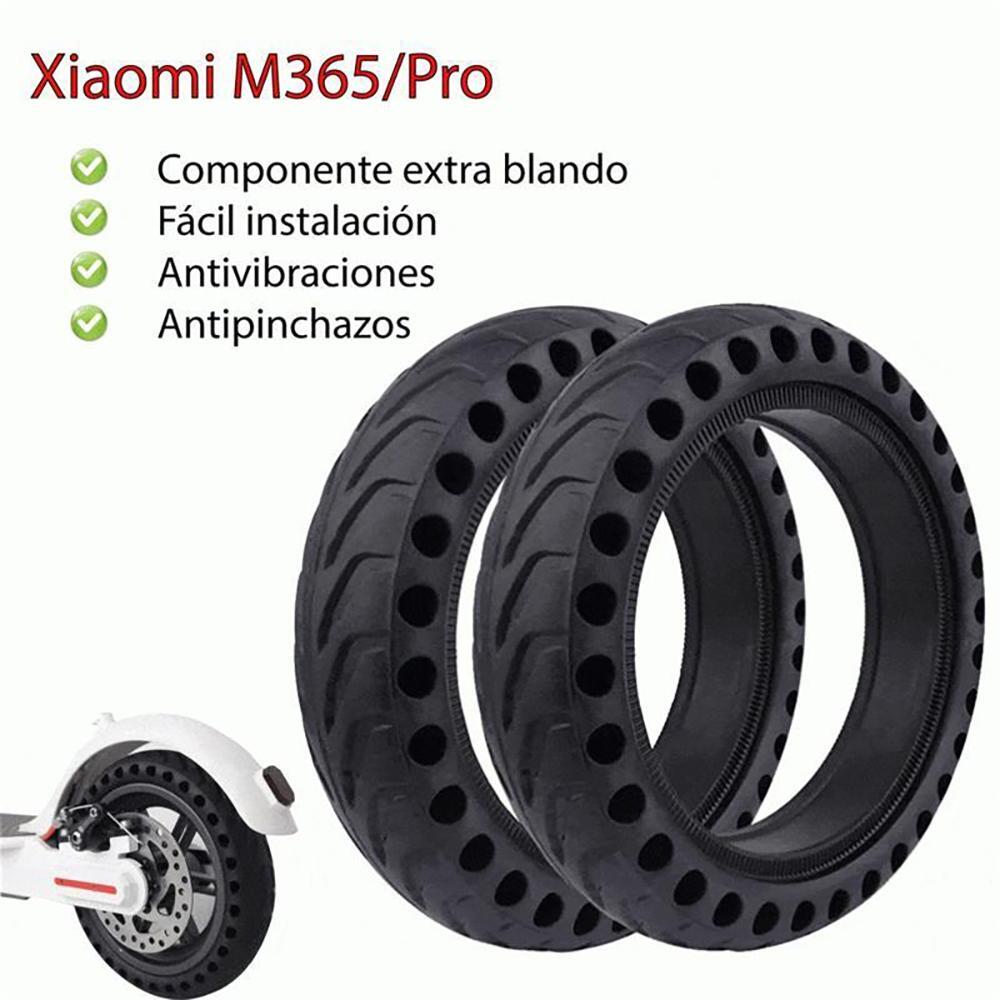 Rueda Maciza Perforada para Patinete Eléctrico Ewheel Negro 8,5X2" 3/7