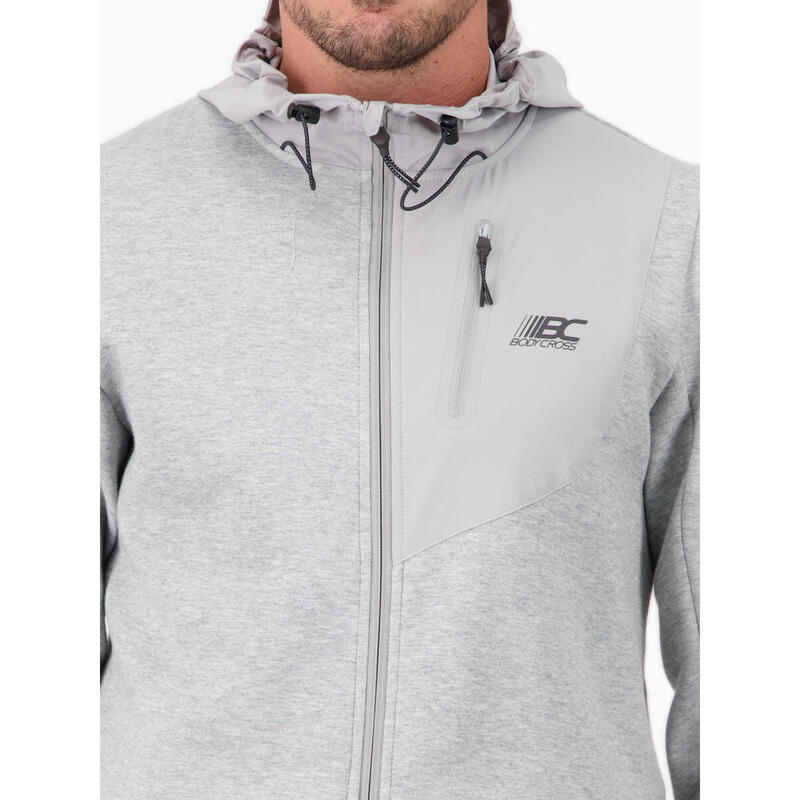 Veste à capuche homme en molleton déperlant