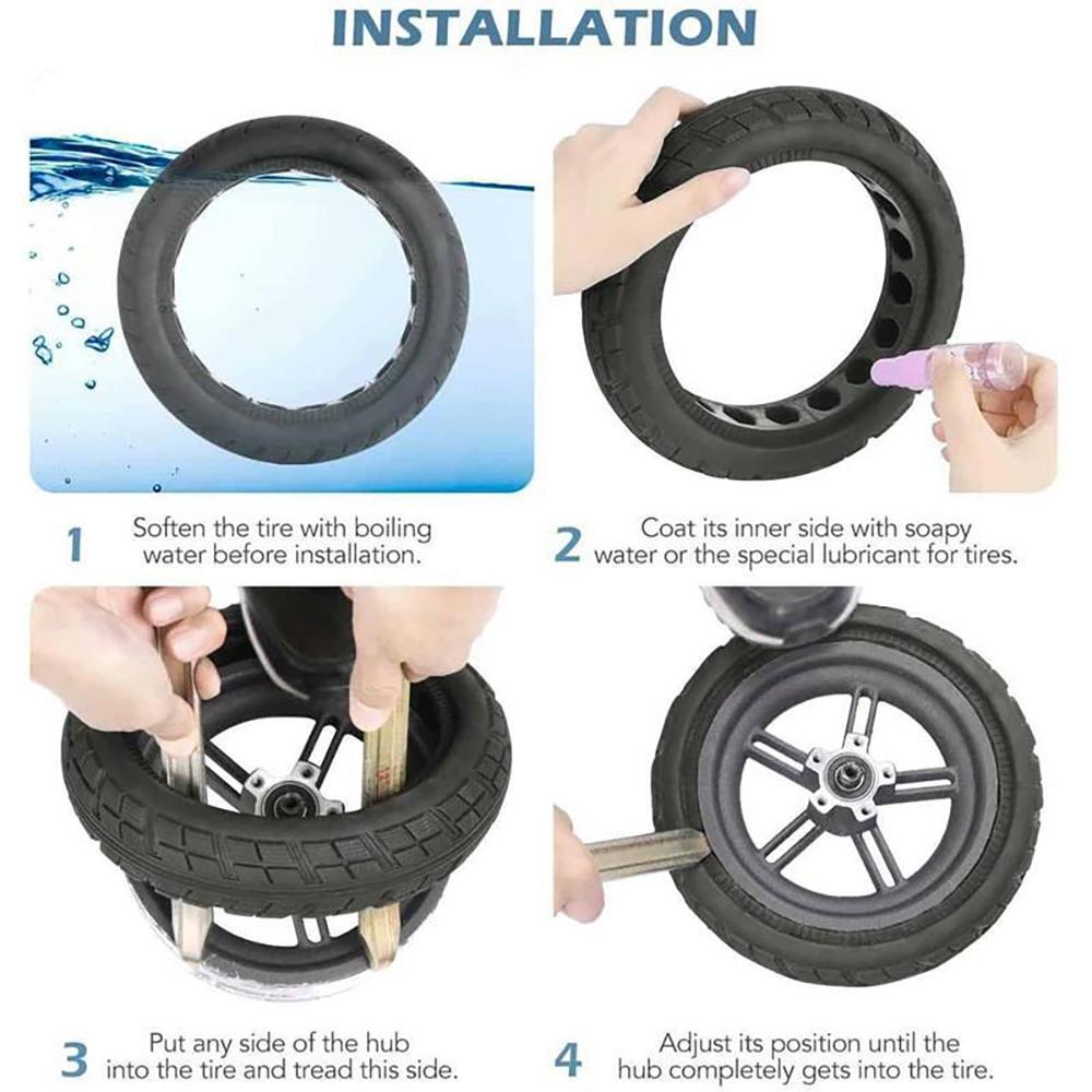 Rueda Maciza para Patinete Eléctrico Ewheel Negro 8,5X2" 4/5