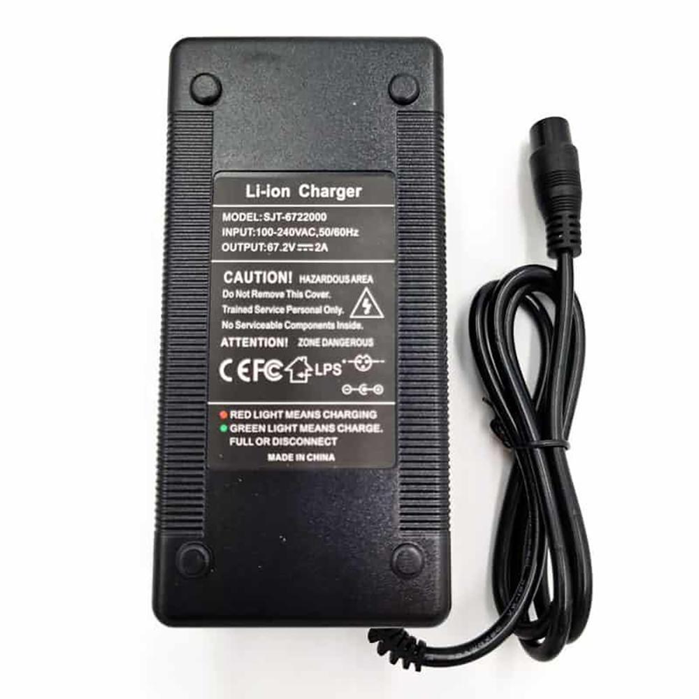 Cargador 60v (salida 67,2v) 2A conector GX16 Ewheel 4/4