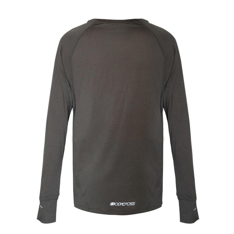 T-shirt de running manches longue Tencel™ et Laine Mérinos Miky