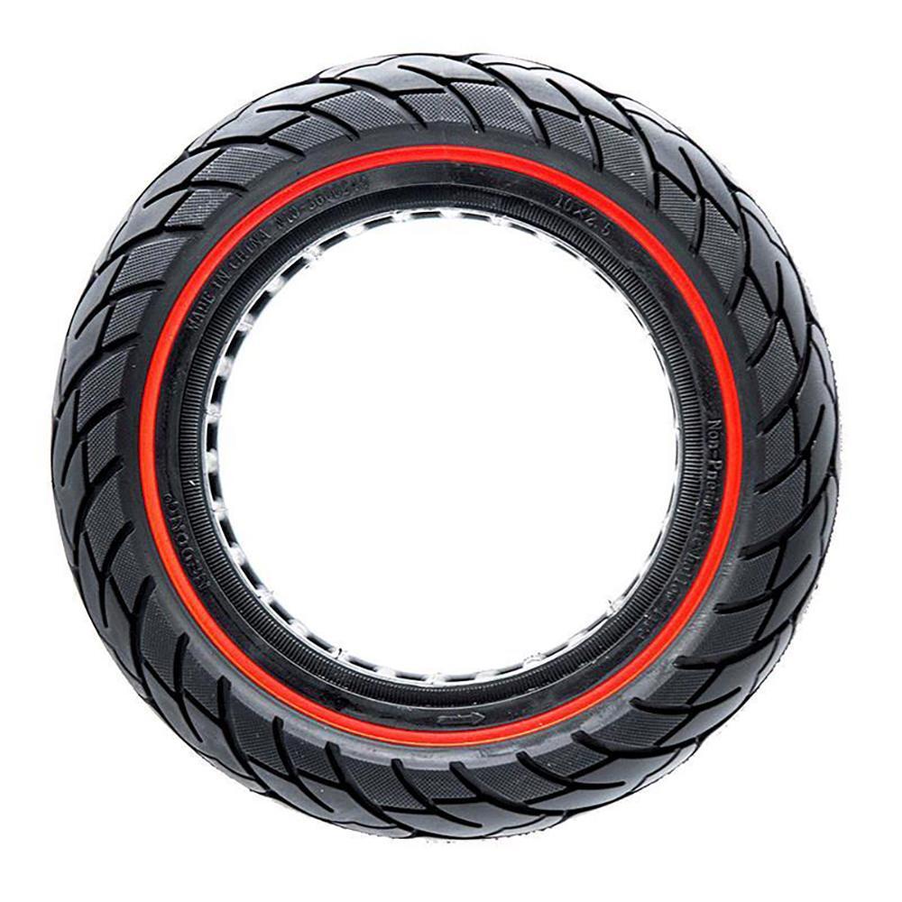 Rueda Maciza para Patinete Eléctrico Ewheel Línea Roja 10x2,5" Llantas 34mm 2/4