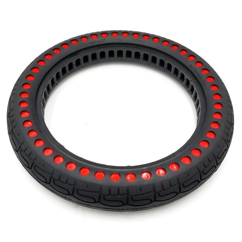 Rueda Maciza Ultraligera para Patinete Eléctrico Ewheel Puntos Rojos 14x2,125" 2/4