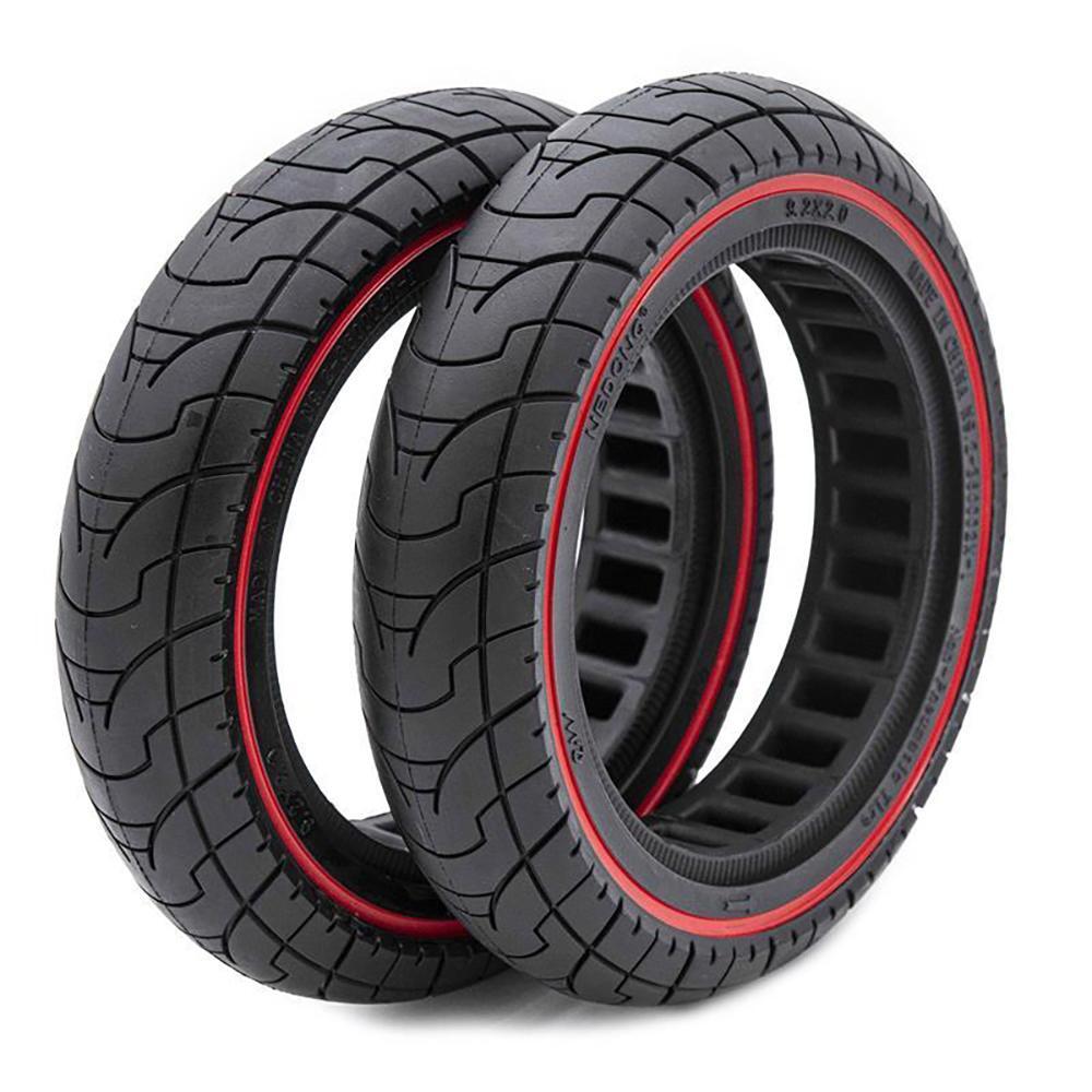 Rueda Maciza Ultraligera para Patinete Eléctrico Ewheel Rojo 9,2x2" 3/5