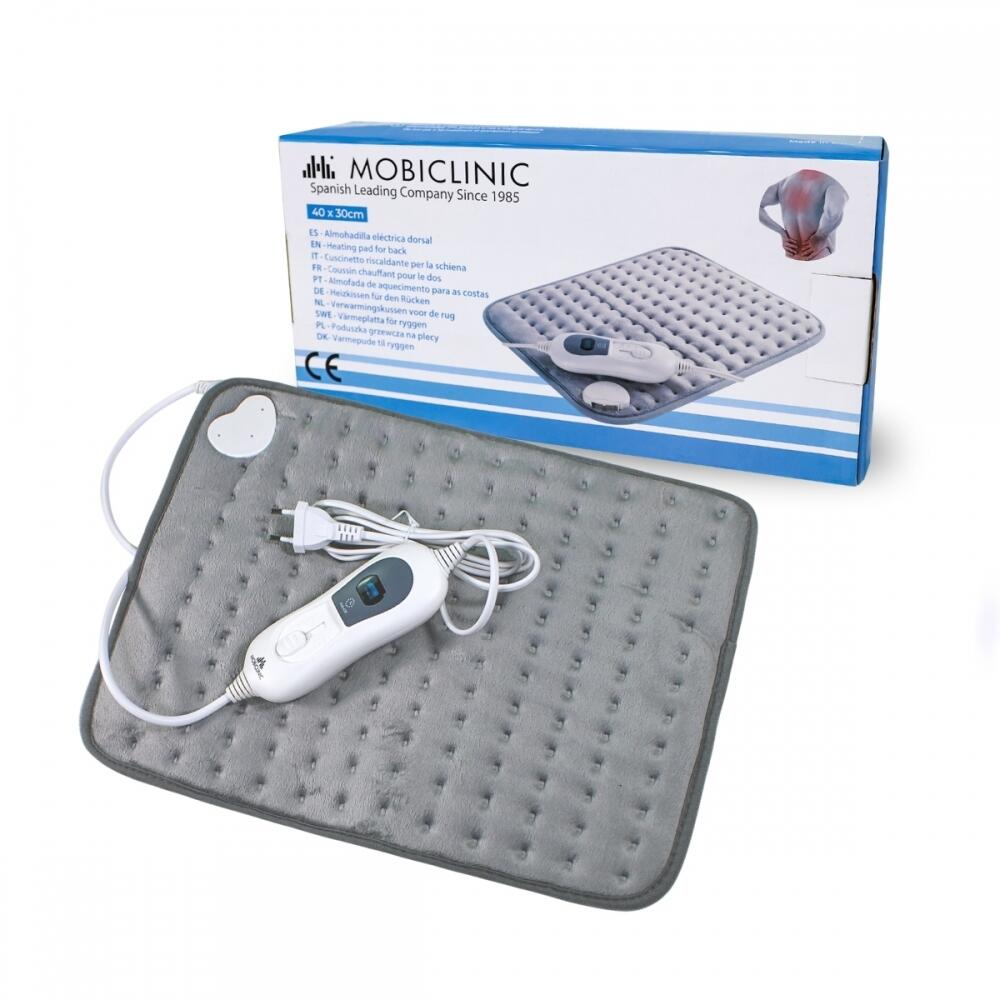 MOBICLINIC Almohadilla eléctrica 3 niveles Mobiclinic 40x30 cm Para Espalda y Zona Lumbar