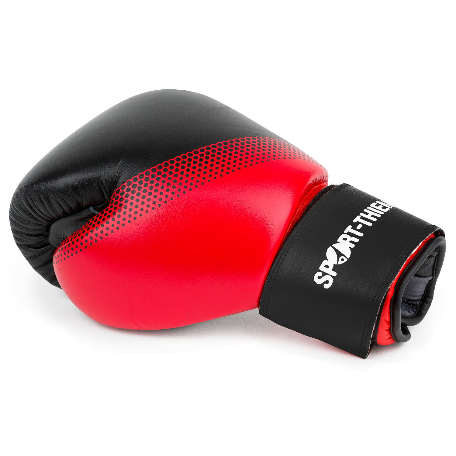 Boxhandschuhe Sparring 8 oz. Schwarz-Rot Boxen Unisex Schwarz-Rot 3/4