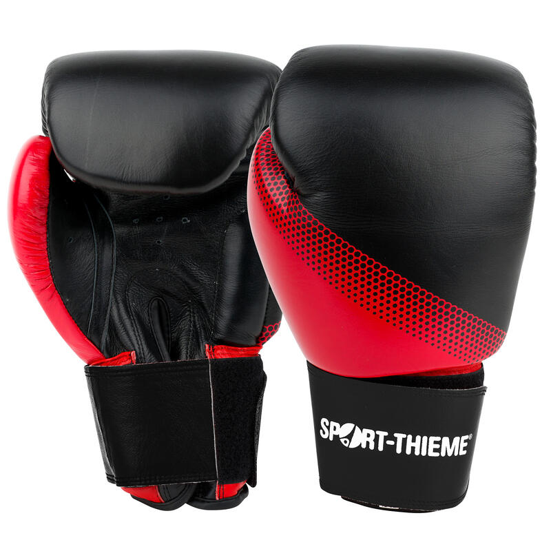 Sport-Thieme Gant de boxe « Sparring », 8 oz., Blanc-bleu-rouge