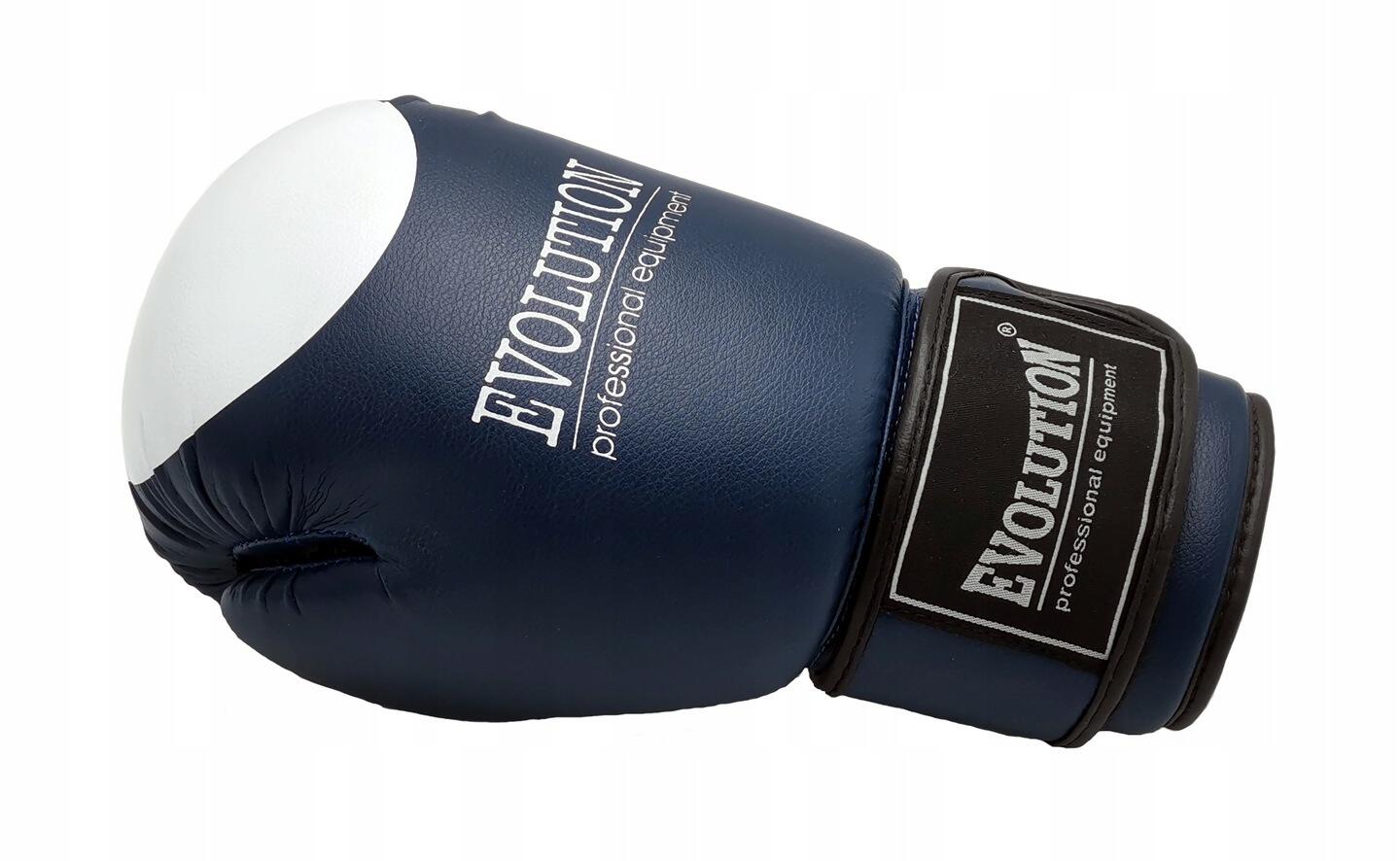 Gants de boxe EVOLUTION PRO RB-2110 synthétique bleu 3/4