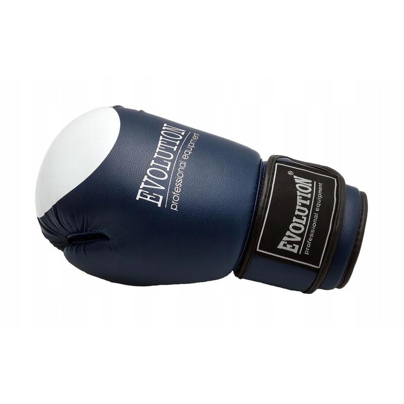 Mănuși de box Evolution Pro sintetice, velcro, albastre