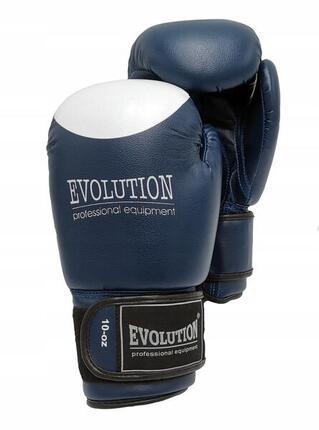 Gants de boxe EVOLUTION PRO RB-2110 synthétique bleu