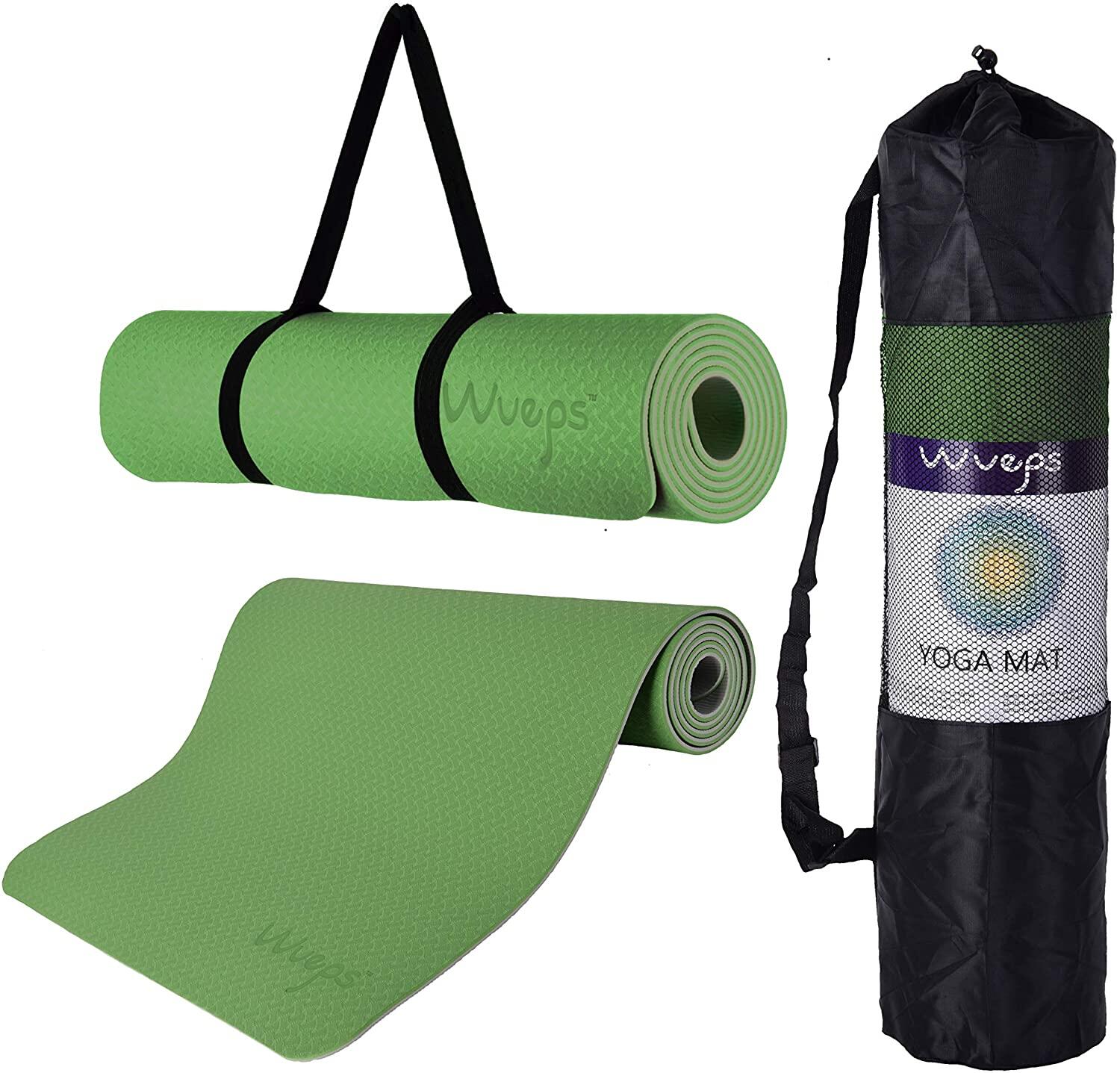 WUEPS Yoga Mat / Esterilla de yoga Suave Confort Light Grey 183 CM