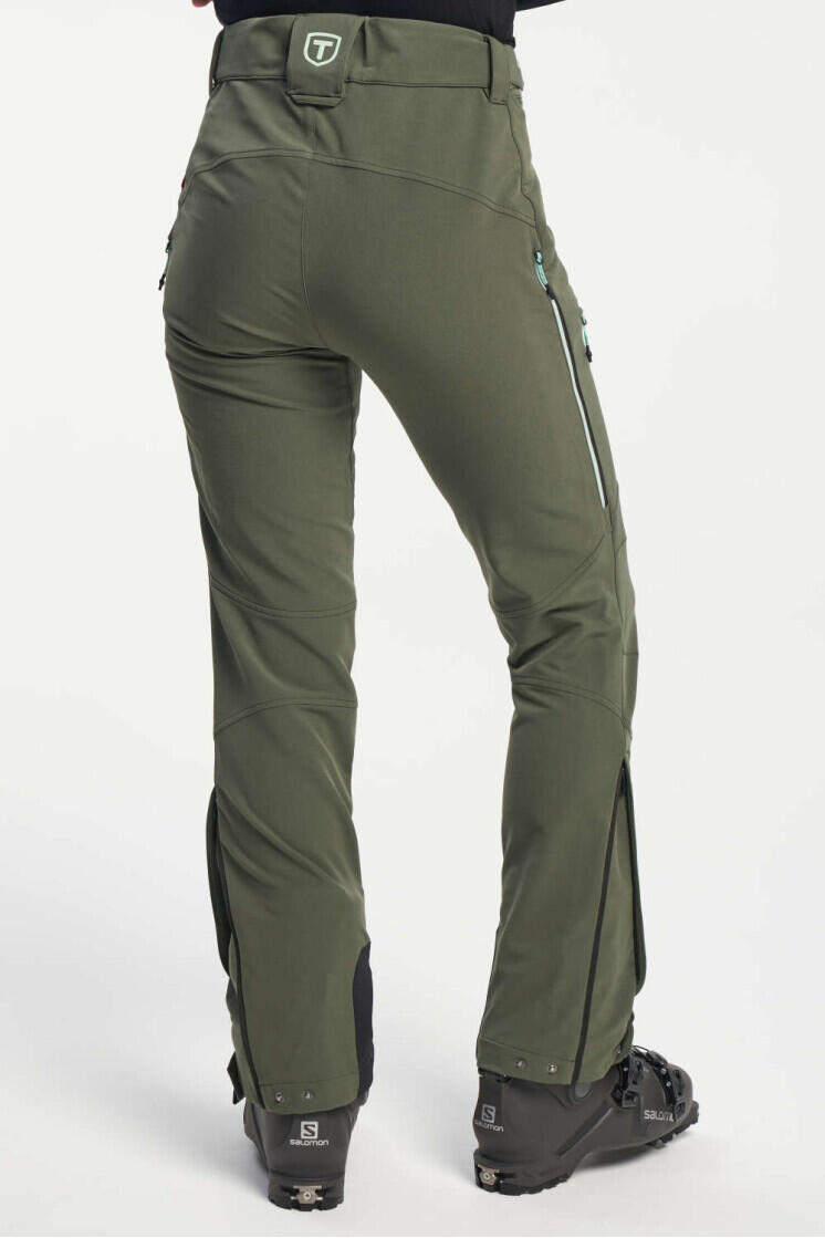 dámské softshellové kalhoty TENSON Touring Softshell Pant W tmavá khaki 2/4