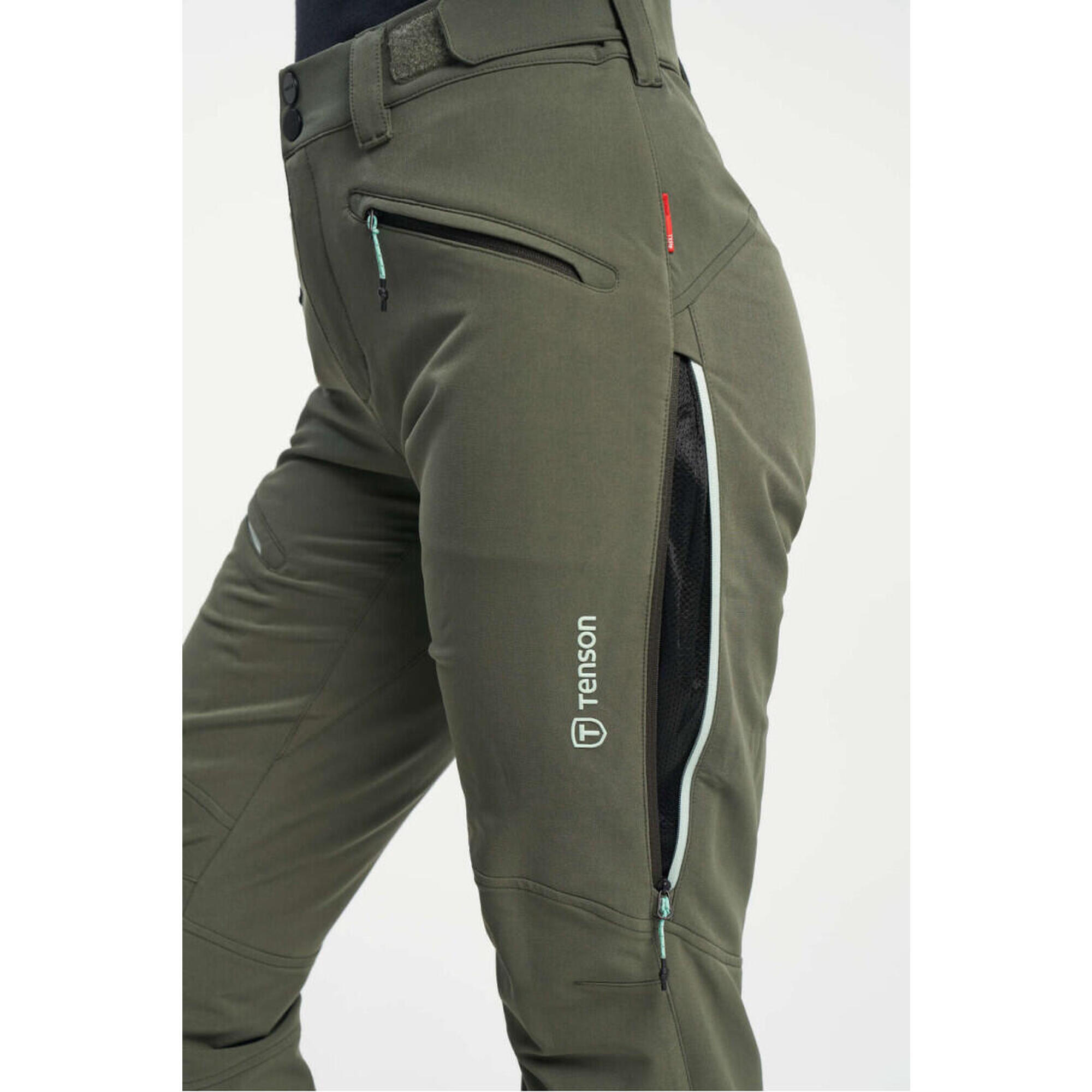 Dámské lyžařské softshellové kalhoty TENSON Touring Softshell Pant W khaki