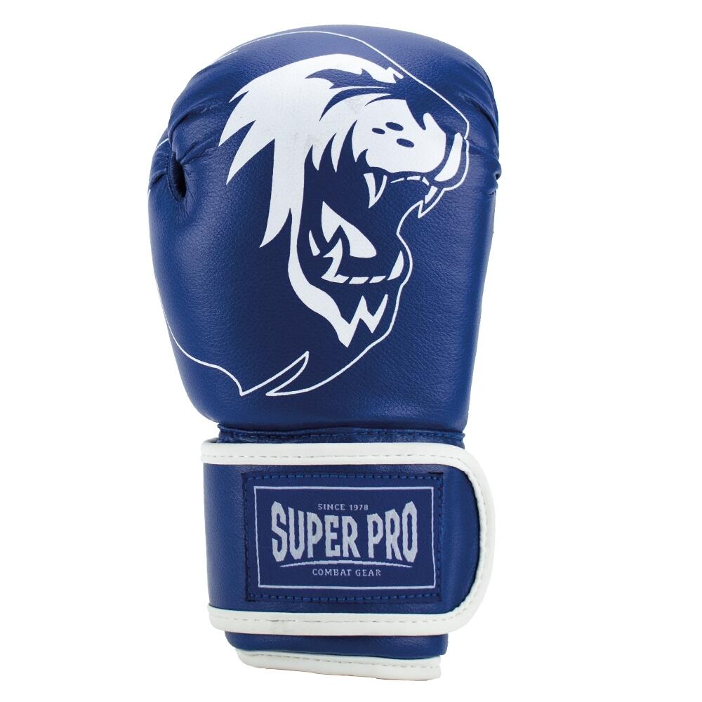 Super Pro Combat Gear Talent (kick)bokshandschoenen Blauw/Wit 5/5