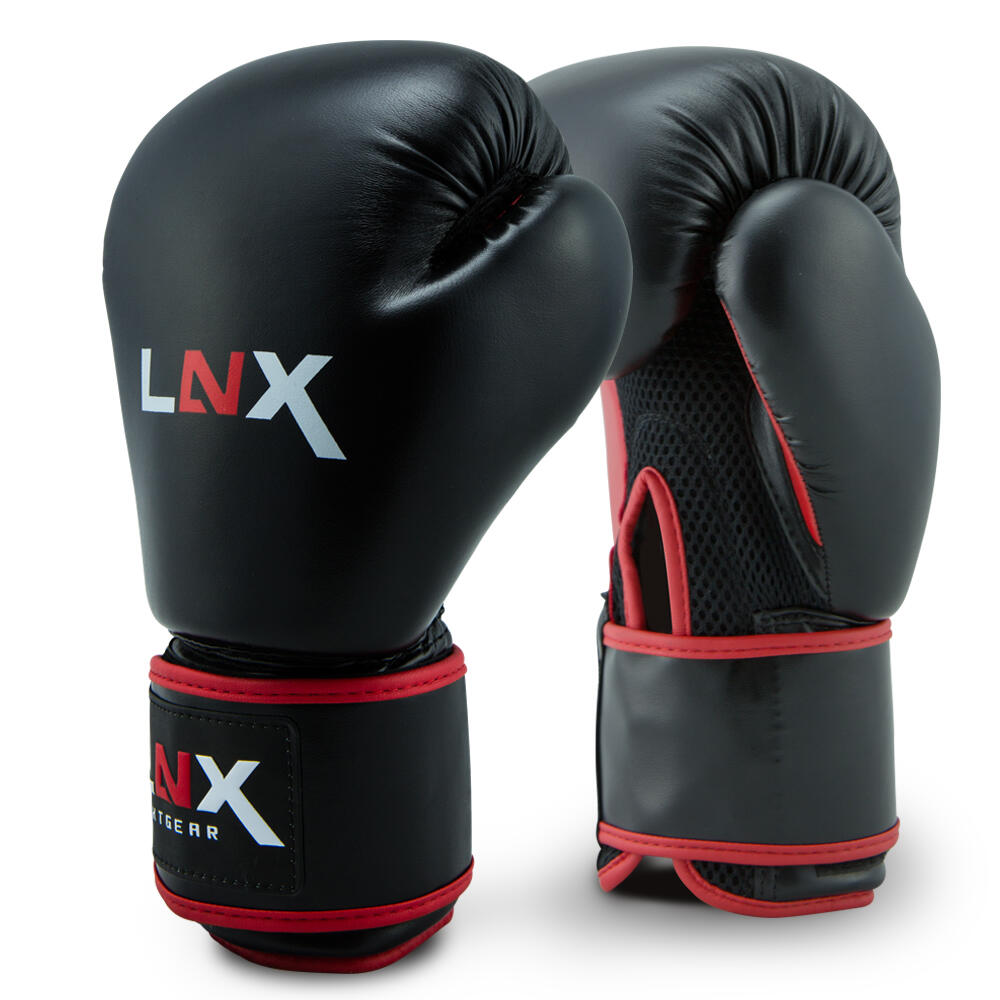 LNX Boxhandschuhe "Pro Fight Evo" schwarz/rot (001)