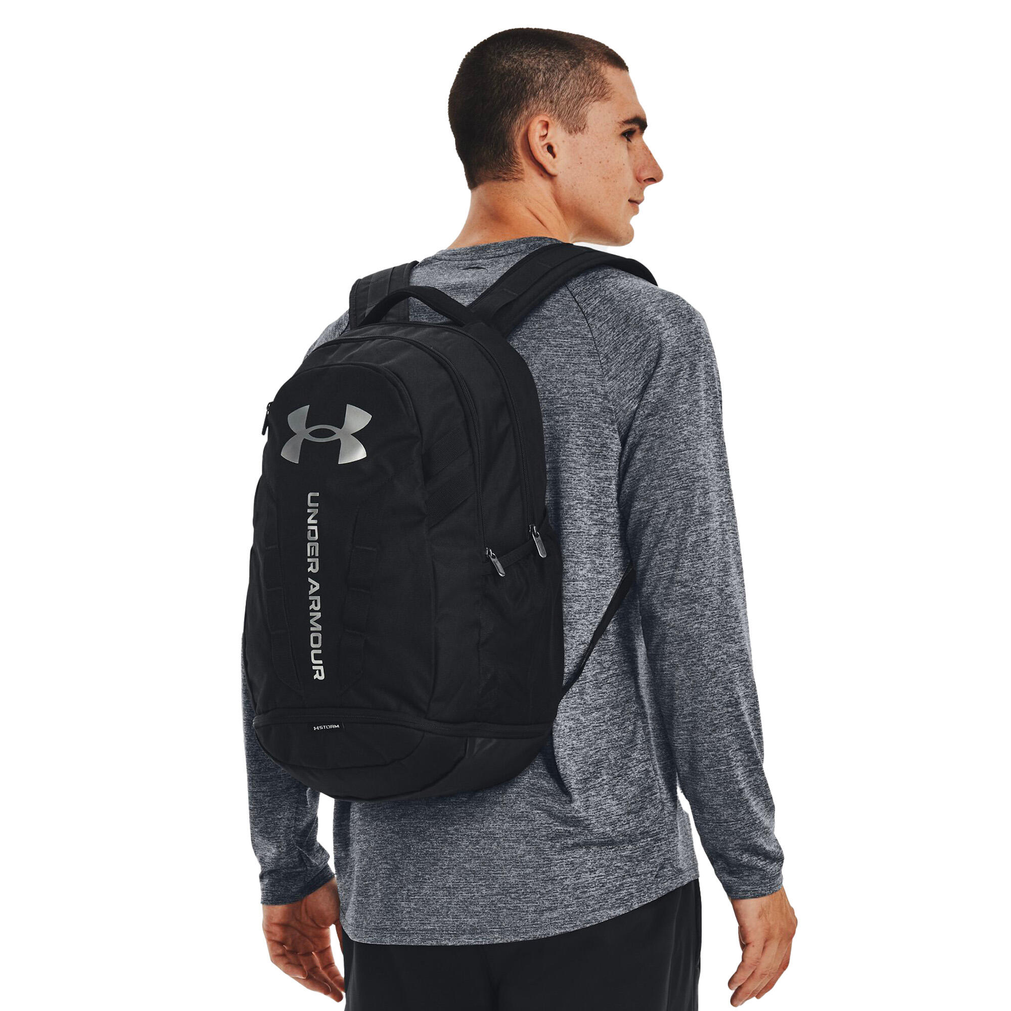 Under Armour Ua Hustle 5.0 Backpack Black Adulto 5/5