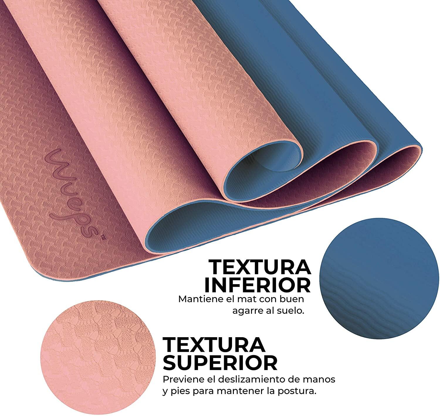 Yogamatte Komfort für sanftes Yoga 183 CM  Dunkelblau 4/5