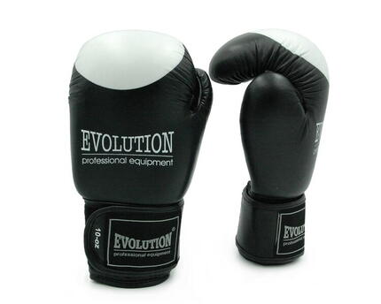 Rękawice bokserskie Evolution Professional Equipment Pro Black