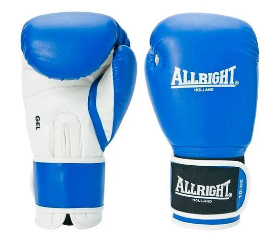 Rękawice bokserskie Allright Power Gel 10 OZ niebieskie