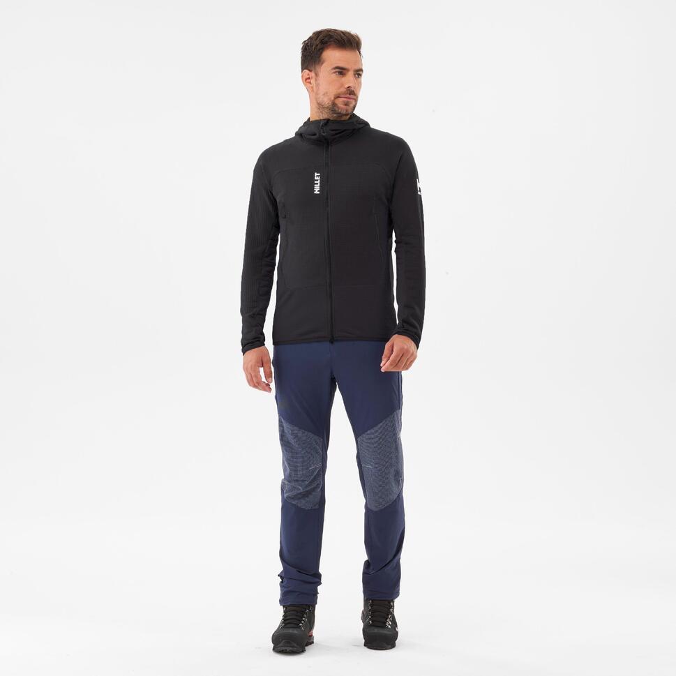 Bluza turystyczna męska Millet Fusion Grid Hoodie active fit POLARTEC Powergrid