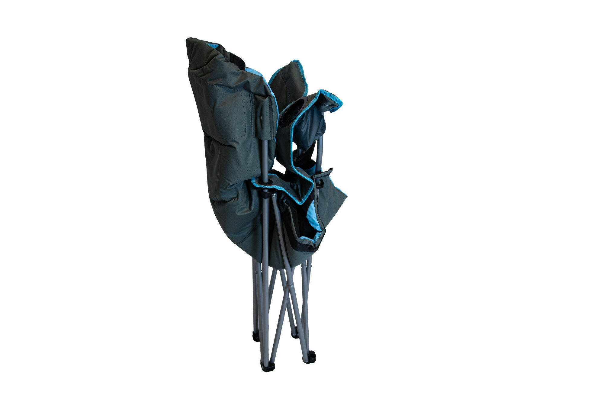 Set di 2 sedie da campeggio con portabottiglie sul bracciolo 2/7