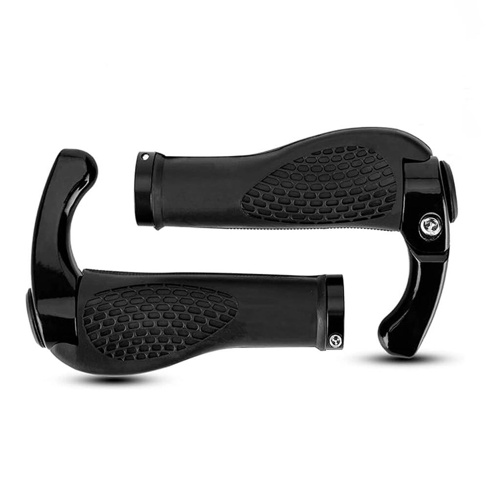 Bike Handlebar Grips with Horns - Black