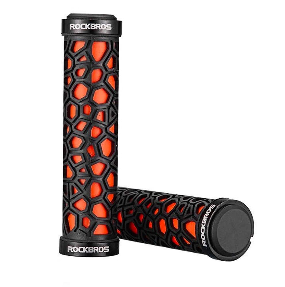 ROCKBROS Oranje en zwarte Rockbros fietsgrepen