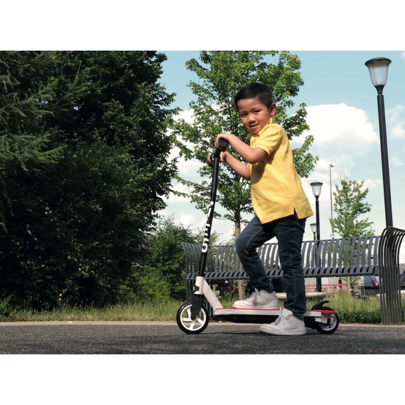 Kid-55 Flash vermelho  scooter elétrica LED para crianças, 10 km/h, leve 2/7
