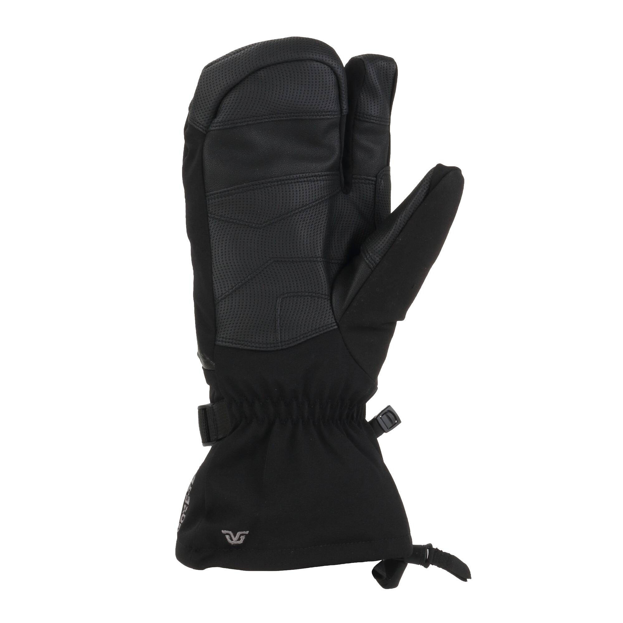 GTX STORM 3FINGER heren skiwanten BLACK. 2/3