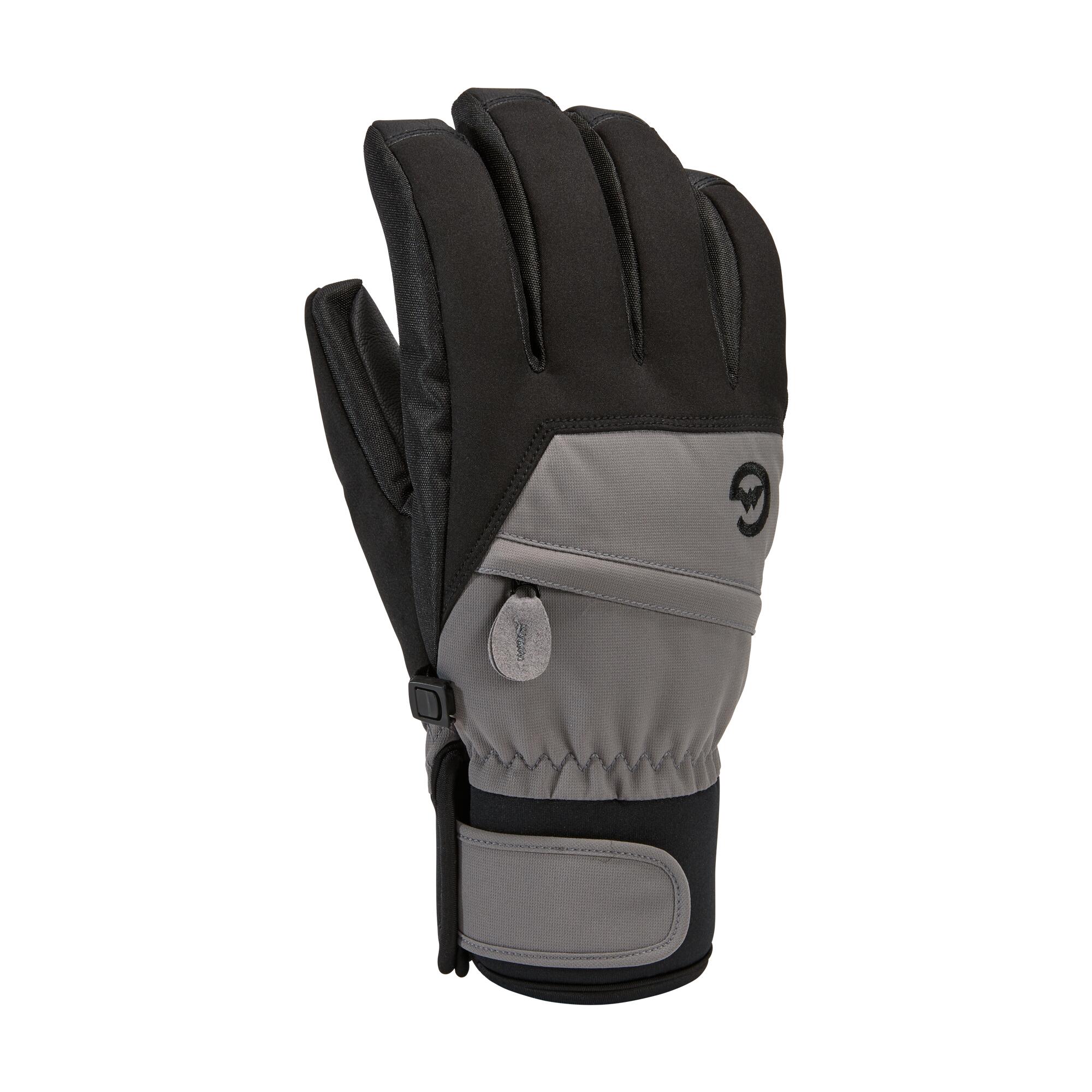 GORDINI STOMP SHORT heren skihandschoenen GUN METAL/BLACK/CHAR