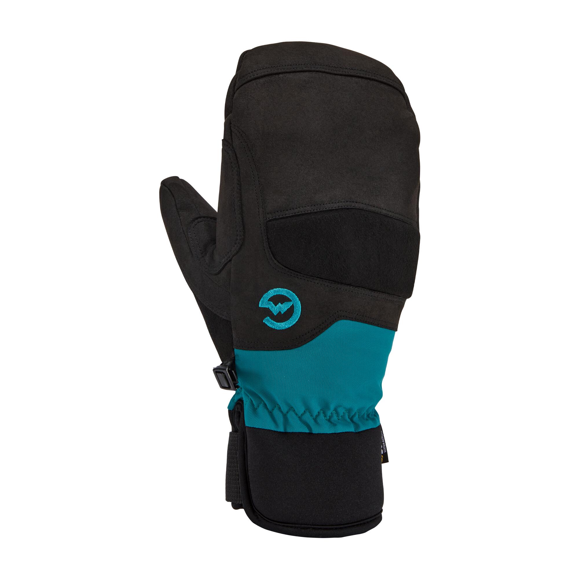 MTN CREW Moufles de ski Femme BLACK/SPRUCE 1/3